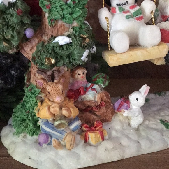 Rare Vintage Large Holiday Santa Snowman Swinging Tree‼️FINAL SALE - Picture 7 of 16